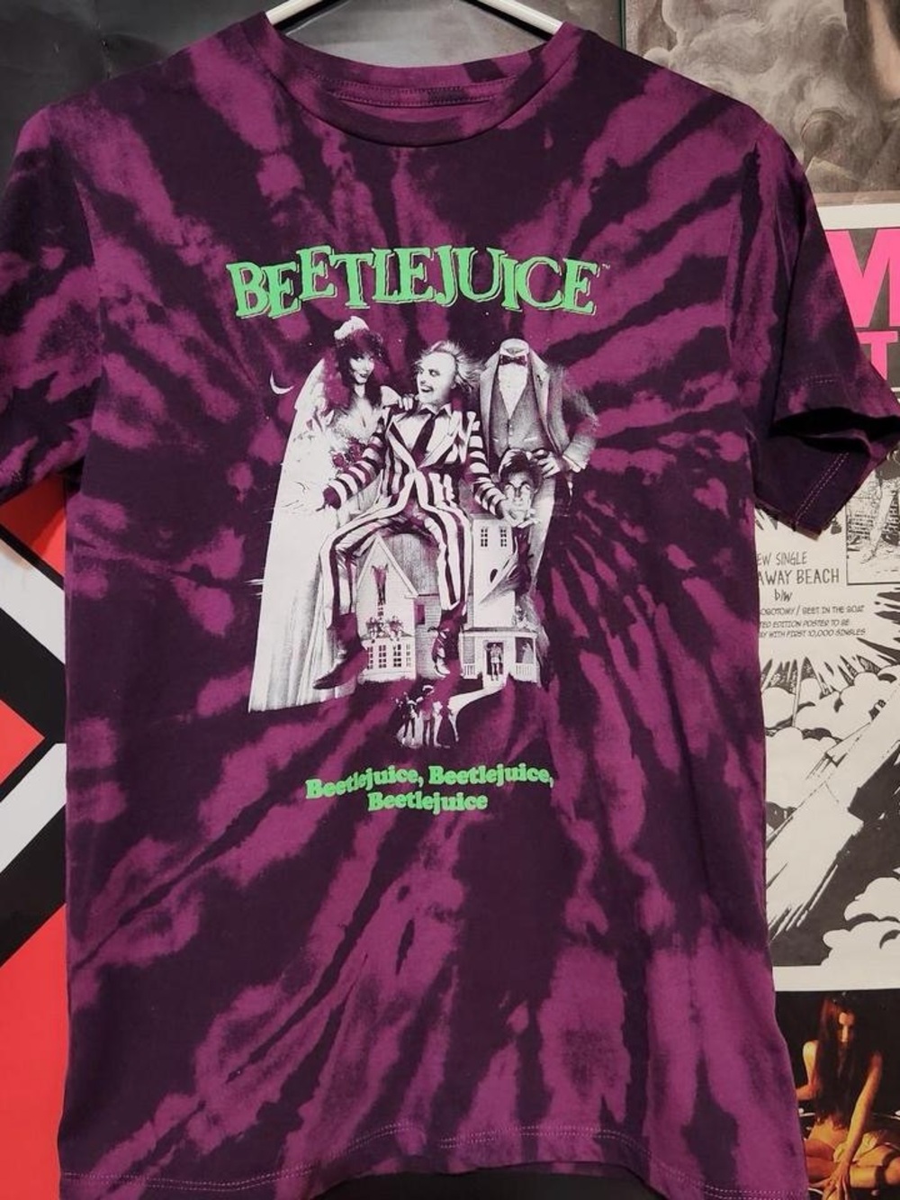 Scene Emo style Beetlejuice shirt